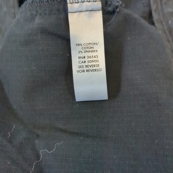 Calvin Klein Chino Pants Mens 34 Black Stripe Cotton Business Casual Formal - Picture 7 of 11